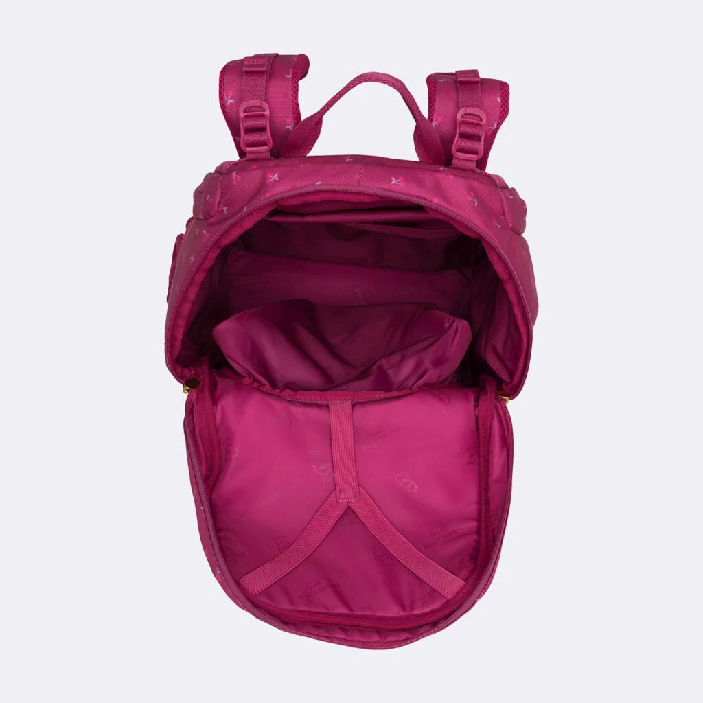 Ghiozdan, rucsac ergonomic cu pernǎ de aer Beckmann Active Air FLX, Cherry