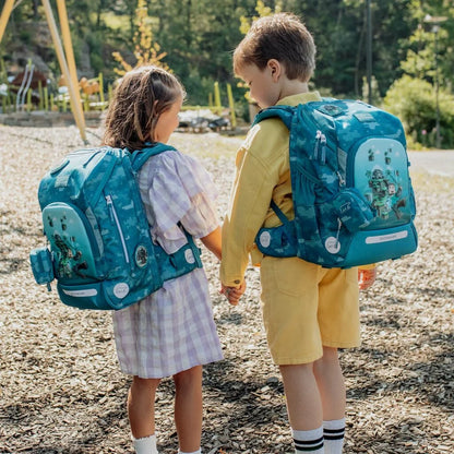 Ghiozdan, rucsac ergonomic cu pernǎ de aer Beckmann, Active Air FLX, Jungle game
