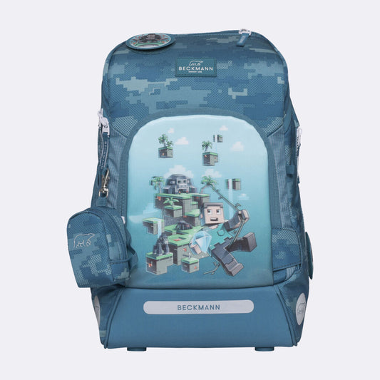 Ghiozdan, rucsac ergonomic cu perna de aer Beckmann, ACTIVE AIR FLX, Jungle game