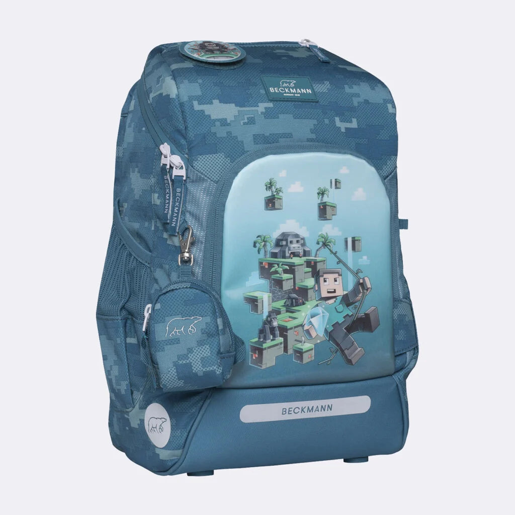 Ghiozdan, rucsac ergonomic cu pernǎ de aer Beckmann, Active Air FLX, Jungle game