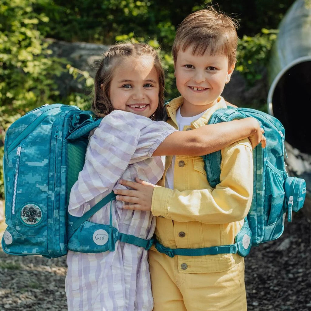 Ghiozdan, rucsac ergonomic cu pernǎ de aer Beckmann, Active Air FLX, Jungle game
