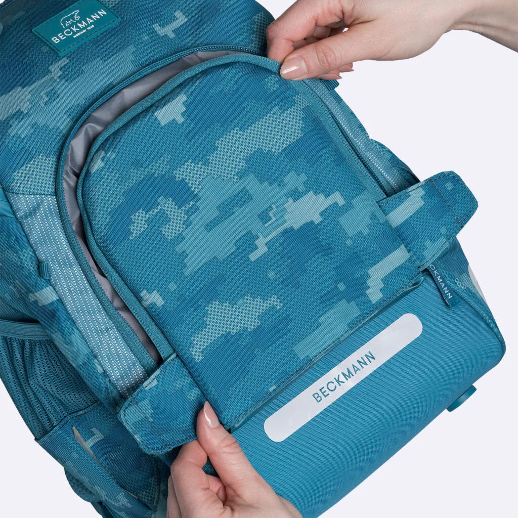 Ghiozdan, rucsac ergonomic cu pernǎ de aer Beckmann, Active Air FLX, Jungle game