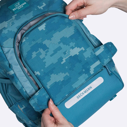 Ghiozdan, rucsac ergonomic cu pernǎ de aer Beckmann, Active Air FLX, Jungle game