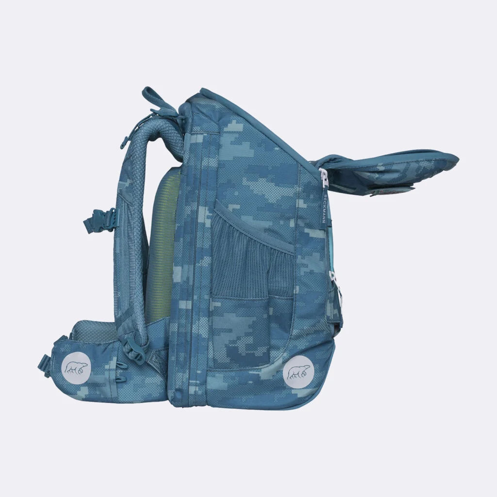 Ghiozdan, rucsac ergonomic cu pernǎ de aer Beckmann, Active Air FLX, Jungle game