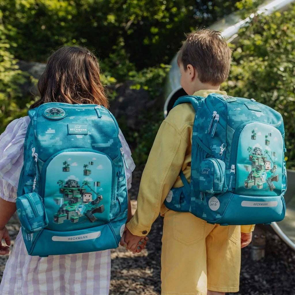 Ghiozdan, rucsac ergonomic cu pernǎ de aer Beckmann, Active Air FLX, Jungle game