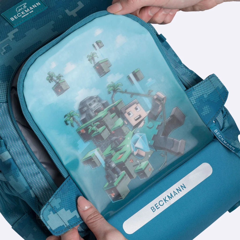 Ghiozdan, rucsac ergonomic cu pernǎ de aer Beckmann, Active Air FLX, Jungle game