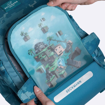 Ghiozdan, rucsac ergonomic cu pernǎ de aer Beckmann, Active Air FLX, Jungle game