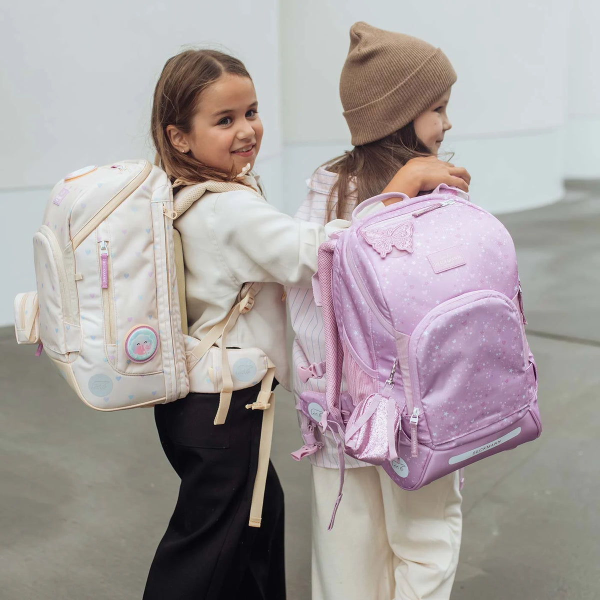 Ghiozdan, rucsac ergonomic cu pernǎ de aer Beckmann, Active Air FLX, Rosie