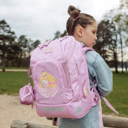 Ghiozdan, rucsac ergonomic cu pernǎ de aer Beckmann, Active Air FLX, Rosie