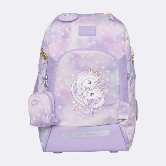 Ghiozdan, rucsac ergonomic cu perna de aer Beckmann, ACTIVE AIR FLX, UNICORN PRINCESS PURPLE