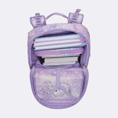 Ghiozdan, rucsac ergonomic cu pernǎ de aer Beckmann, Active Air FLX, Unicorn Princess Purple