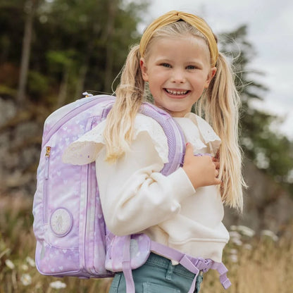 Ghiozdan, rucsac ergonomic cu pernǎ de aer Beckmann, Active Air FLX, Unicorn Princess Purple