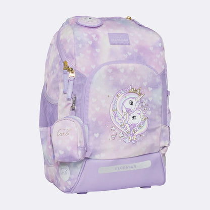 Ghiozdan, rucsac ergonomic cu pernǎ de aer Beckmann, Active Air FLX, Unicorn Princess Purple