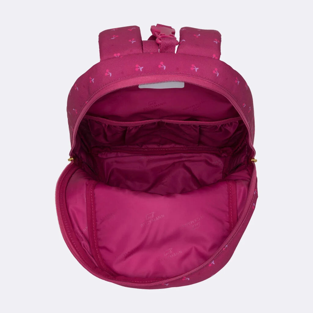 Ghiozdan, rucsac ergonomic cu pernǎ de aer Beckmann, set Active Air FLX 6 piese, Cherry