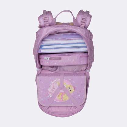 Ghiozdan, rucsac ergonomic cu pernǎ de aer Beckmann, set Active Air FLX 6 piese, Rosie