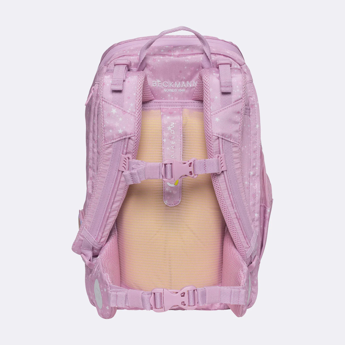 Ghiozdan, rucsac ergonomic cu pernǎ de aer Beckmann, set Active Air FLX 6 piese, Rosie