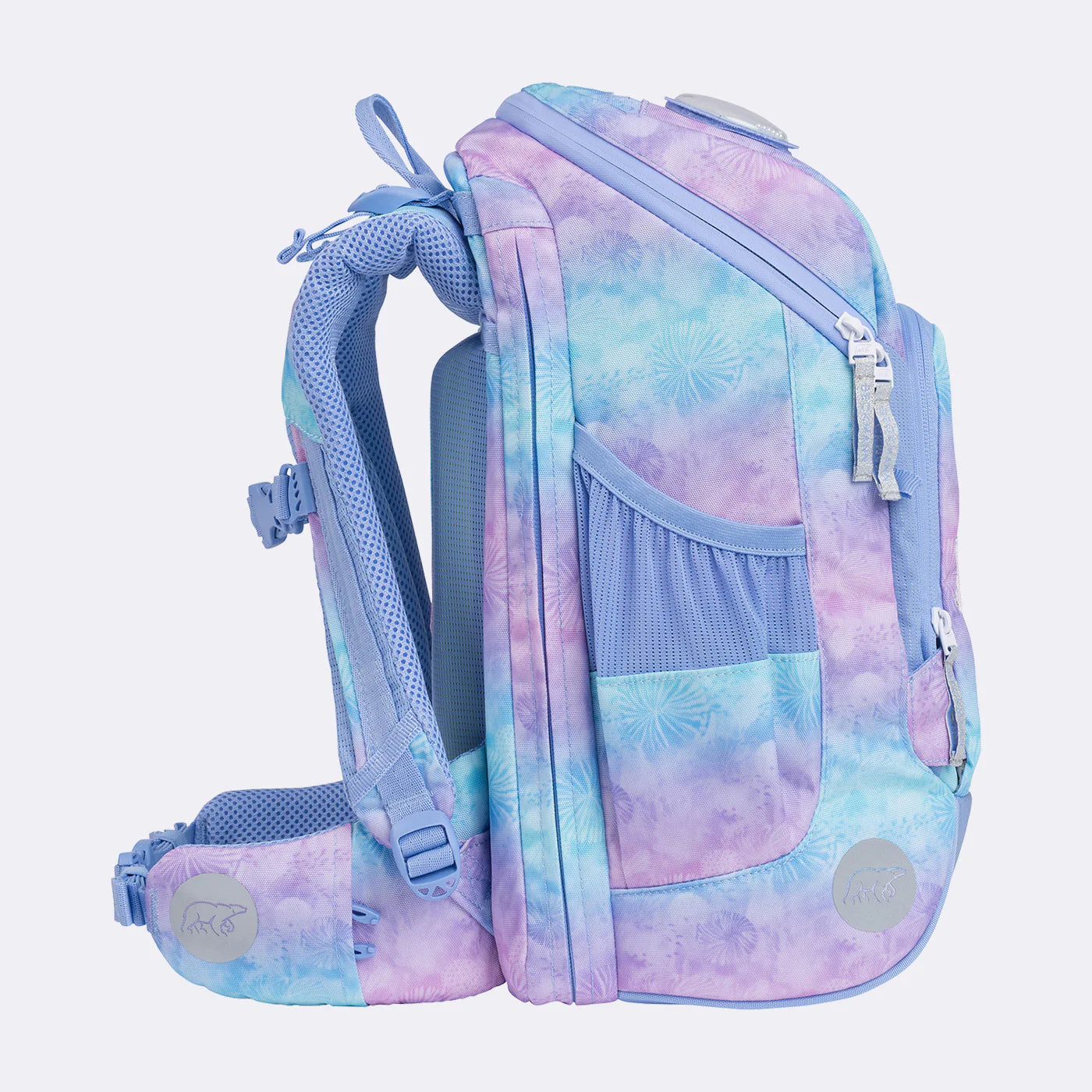 Ghiozdan, rucsac ergonomic cu pernǎ de aer Beckmann, set Active Air FLX 6 piese, Seashell