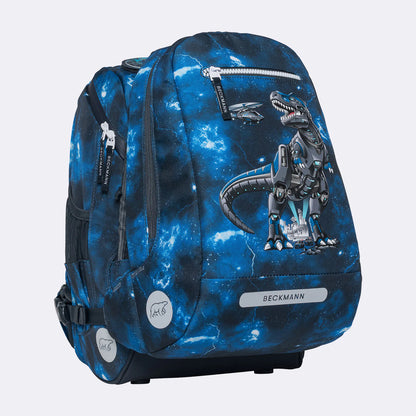 Ghiozdan, rucsac ergonomic cu pernǎ de aer Beckmann, set Active Air FLX 6 piese, Tech Rex
