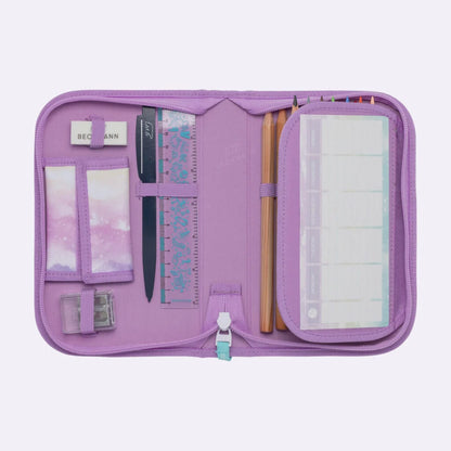 Ghiozdan, rucsac ergonomic cu pernǎ de aer Beckmann, set Active Air FLX 6 piese, Unicorn