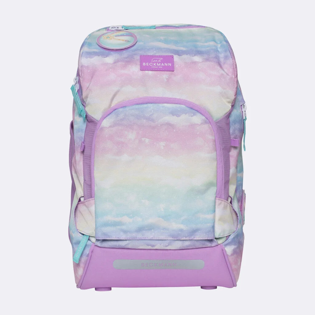 Ghiozdan, rucsac ergonomic cu pernǎ de aer Beckmann, set Active Air FLX 6 piese, Unicorn