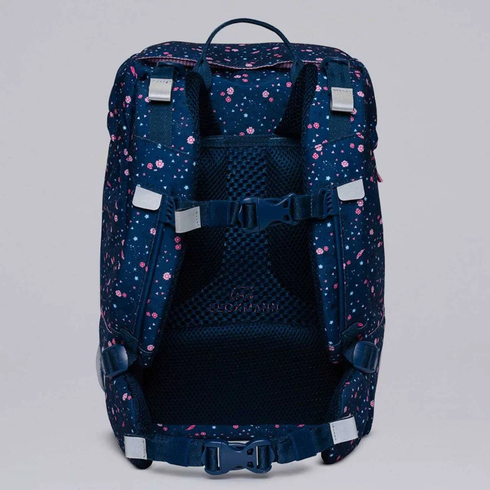 Ghiozdan, rucsac ergonomic Beckmann pentru școală, Clasic, Forest Deer Blue