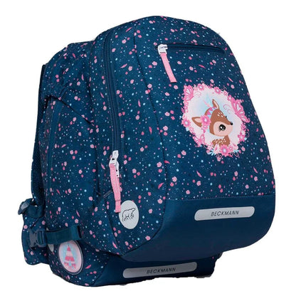 Ghiozdan, rucsac ergonomic Beckmann pentru școală, Clasic, Forest Deer Blue