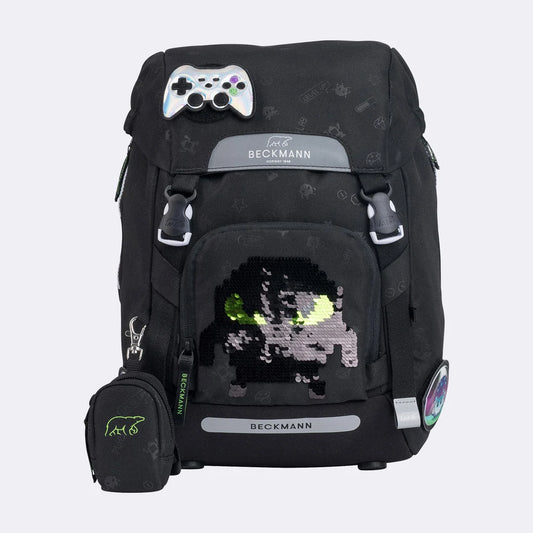 Ghiozdan, rucsac ergonomic Beckmann pentru școală, Clasic, Pixel