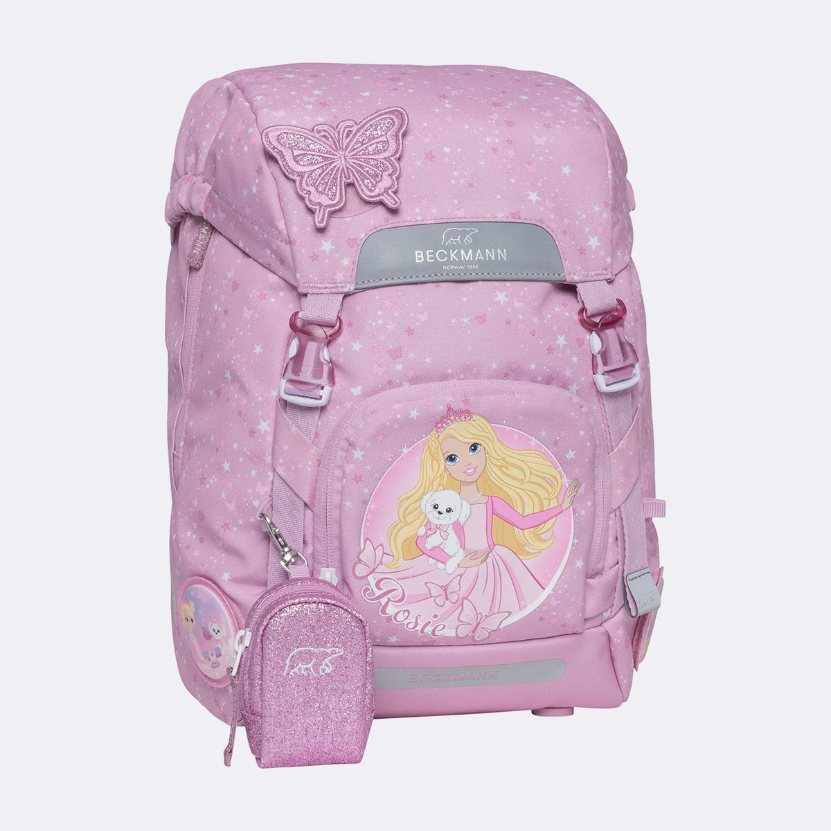 Ghiozdan, rucsac ergonomic Beckmann pentru școală, Clasic, Rosie