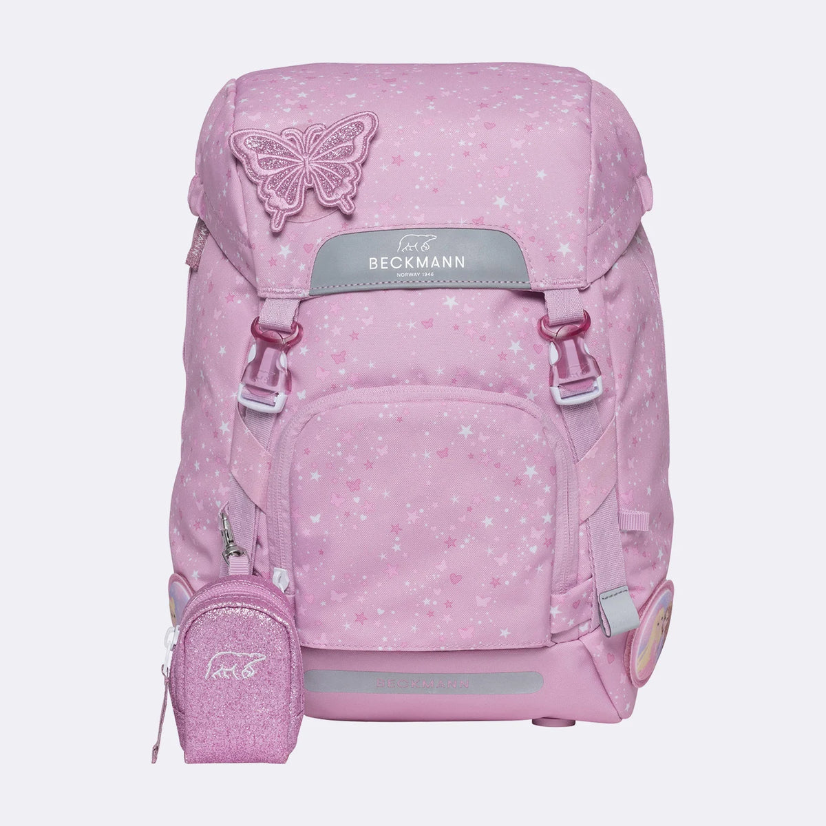 Ghiozdan, rucsac ergonomic Beckmann pentru școală, Clasic, Rosie