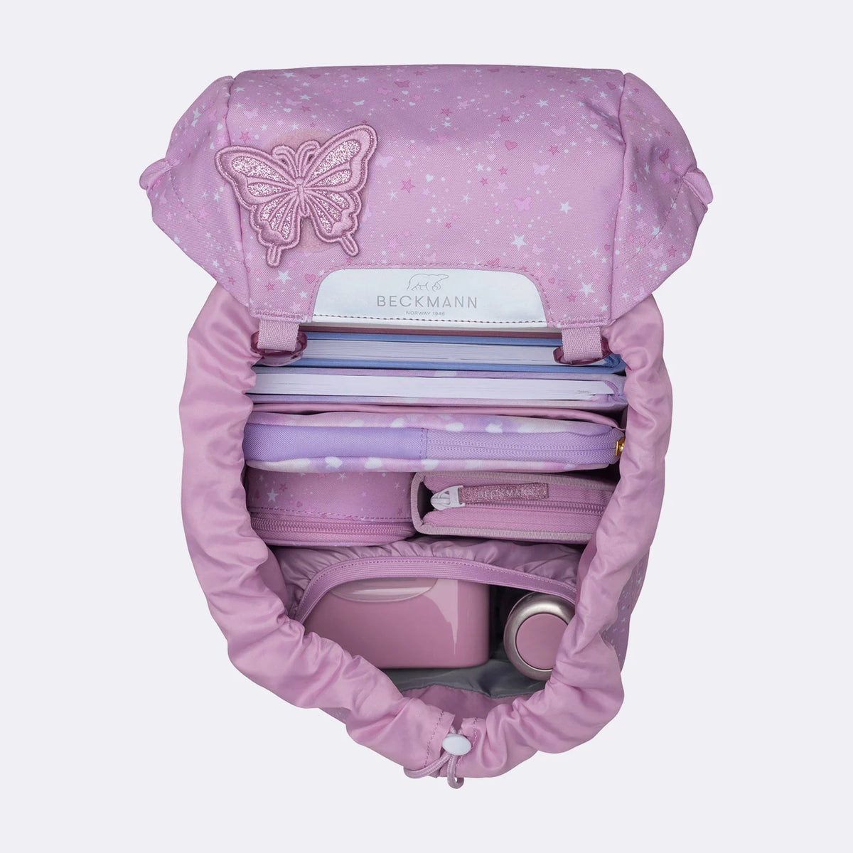 Ghiozdan, rucsac ergonomic Beckmann pentru școală, Clasic, Rosie