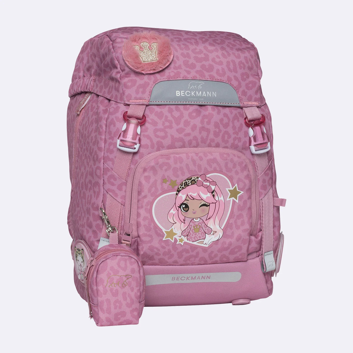Ghiozdan, rucsac ergonomic Beckmann pentru școală, Clasic, Roxy