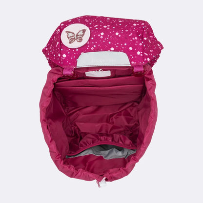 Ghiozdan, rucsac ergonomic Beckmann, set clasic 6 piese, Forest Deer Red