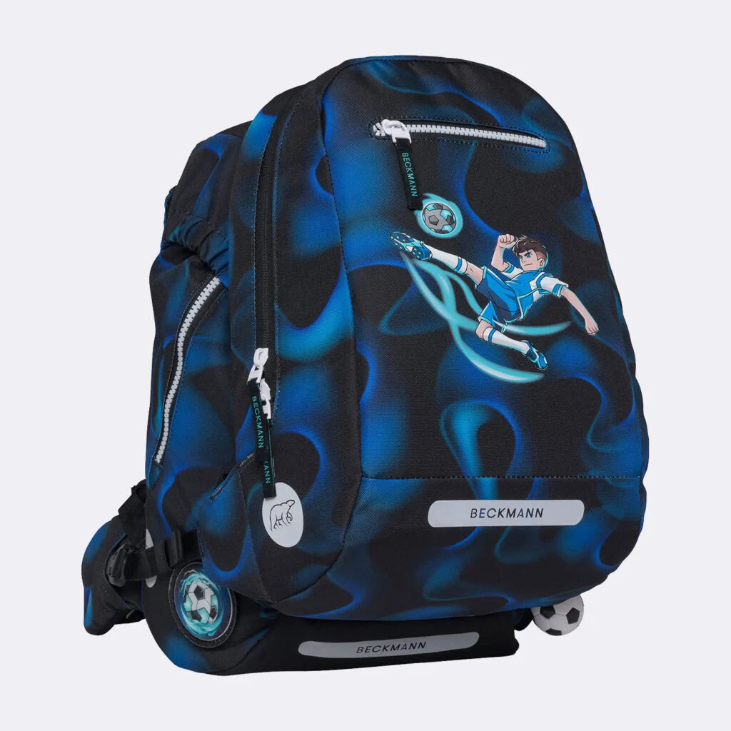 Ghiozdan, rucsac ergonomic cu pernǎ de aer Beckmann, set Active Air FLX 6 piese, Magic League