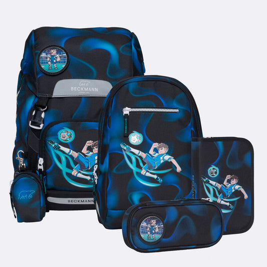 Ghiozdan, rucsac ergonomic Beckmann, SET CLASIC 6 PIESE, MAGIC LEAGUE
