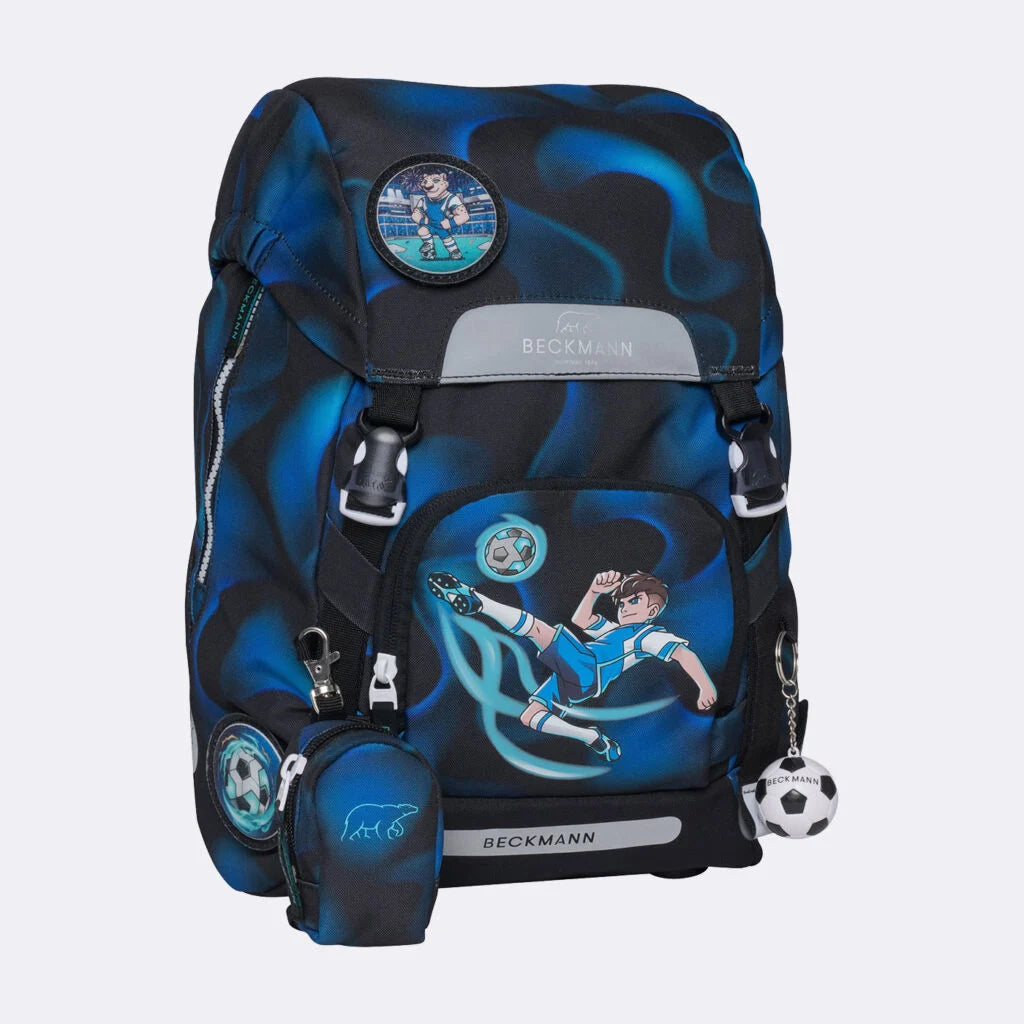Ghiozdan, rucsac ergonomic cu pernǎ de aer Beckmann, set Active Air FLX 6 piese, Magic League