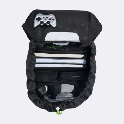 Ghiozdan, rucsac ergonomic Beckmann, set clasic 6 piese, Pixel
