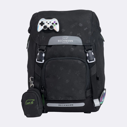 Ghiozdan, rucsac ergonomic Beckmann, set clasic 6 piese, Pixel