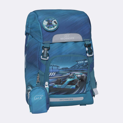 Ghiozdan, rucsac ergonomic cu pernǎ de aer Beckmann, set Active Air FLX 6 piese, Racing