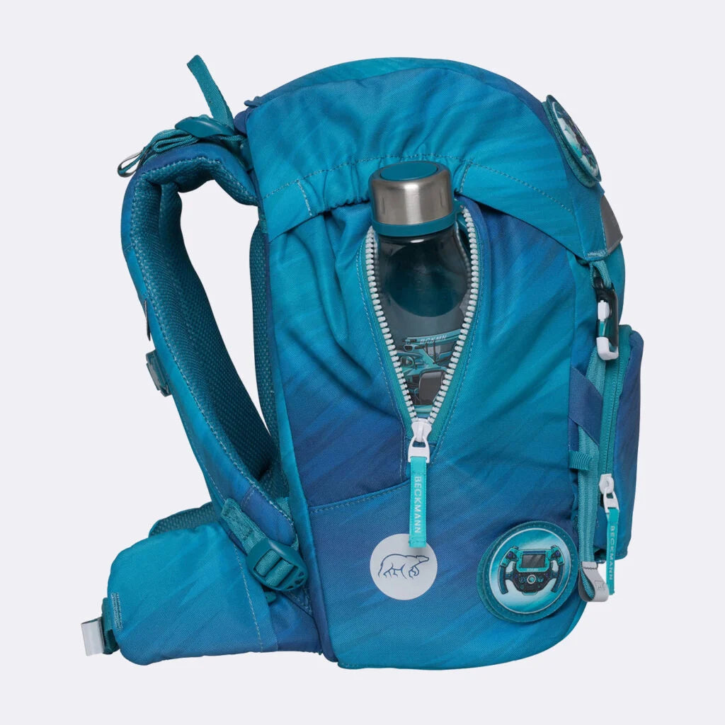 Ghiozdan, rucsac ergonomic cu pernǎ de aer Beckmann, set Active Air FLX 6 piese, Racing