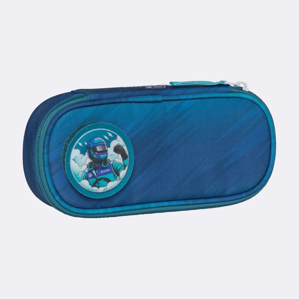 Ghiozdan, rucsac ergonomic cu pernǎ de aer Beckmann, set Active Air FLX 6 piese, Racing