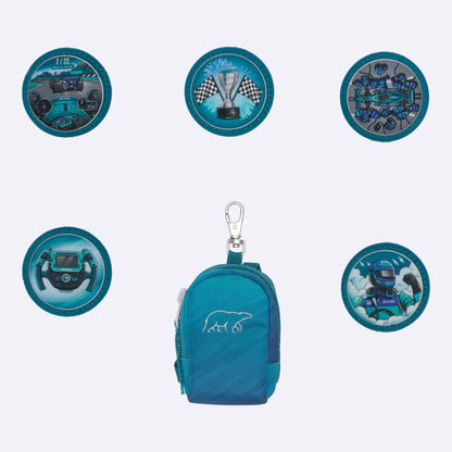 Ghiozdan, rucsac ergonomic cu pernǎ de aer Beckmann, set Active Air FLX 6 piese, Racing