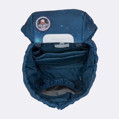 Ghiozdan, rucsac ergonomic cu pernǎ de aer Beckmann, set Active Air FLX 6 piese, Space Mission