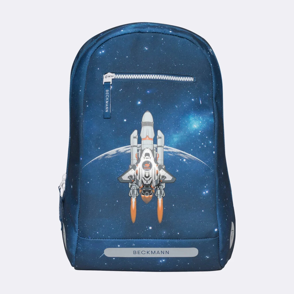 Ghiozdan, rucsac ergonomic Beckmann, set clasic 6 piese, Space Mission