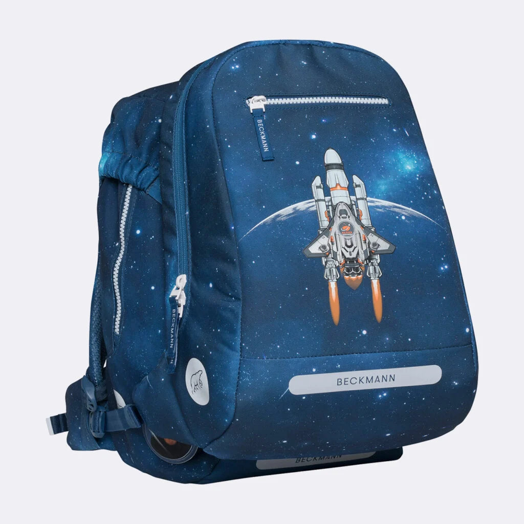 Ghiozdan, rucsac ergonomic Beckmann, set clasic 6 piese, Space Mission