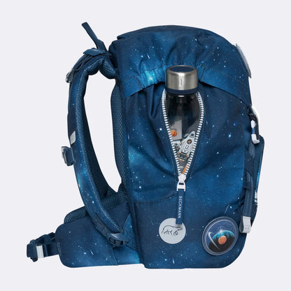Ghiozdan, rucsac ergonomic Beckmann, set clasic 6 piese, Space Mission