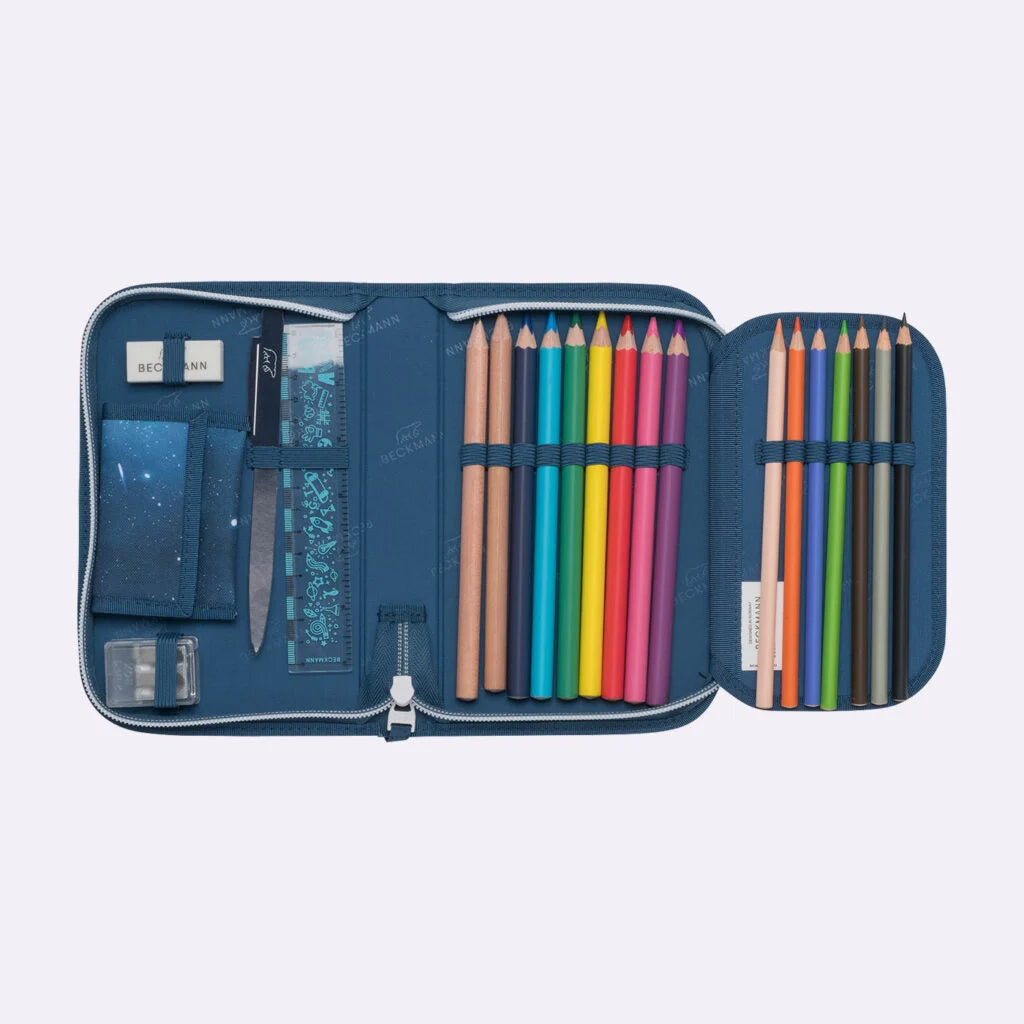 Ghiozdan, rucsac ergonomic Beckmann, set clasic 6 piese, Space Mission