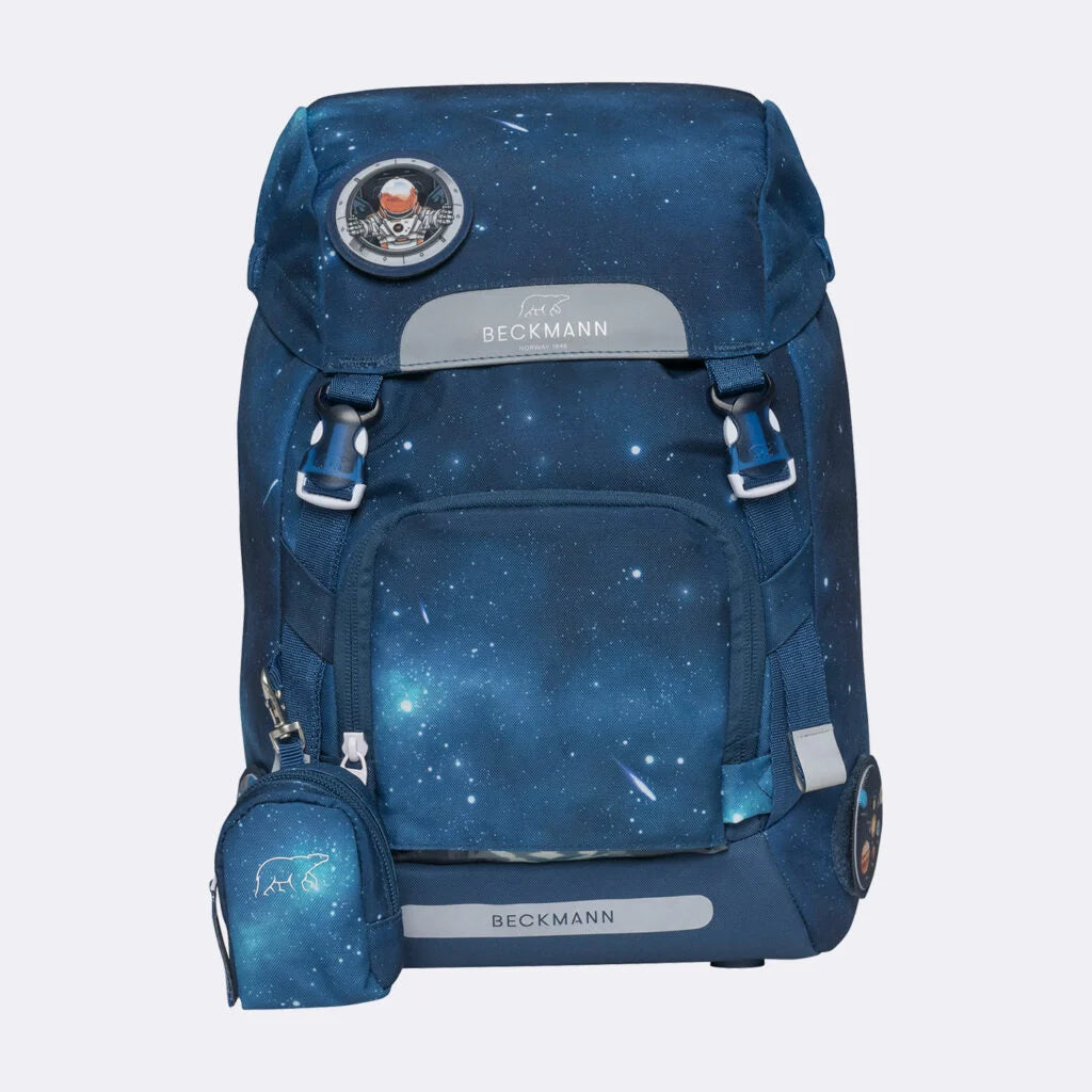 Ghiozdan, rucsac ergonomic Beckmann, set clasic 6 piese, Space Mission