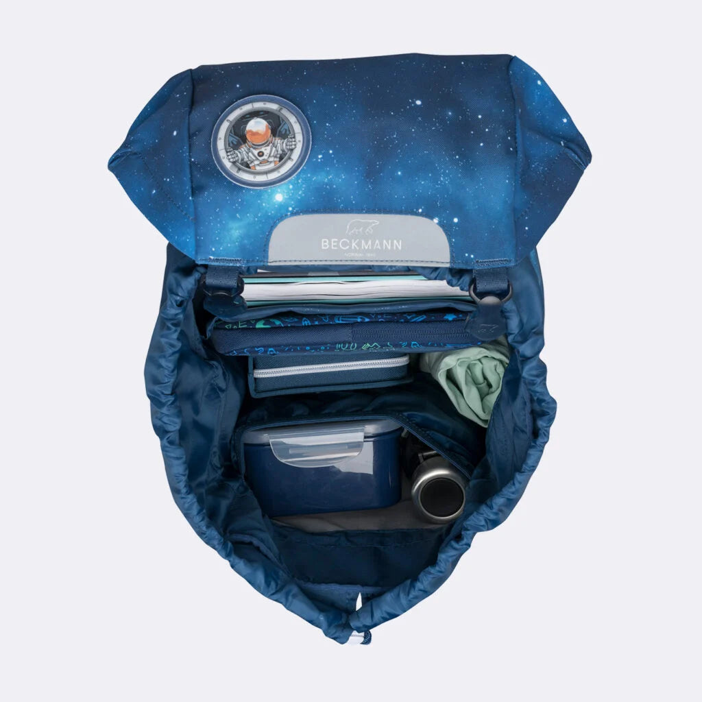 Ghiozdan, rucsac ergonomic Beckmann, set clasic 6 piese, Space Mission