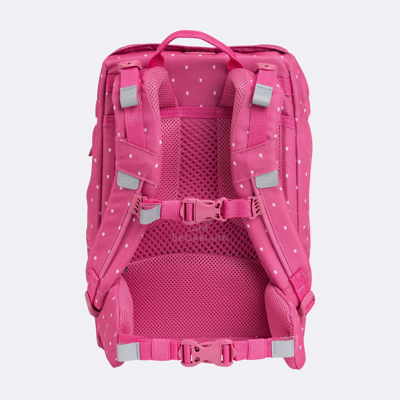 Ghiozdan, rucsac ergonomic Beckmann, set clasic 6 piese, Strawberry