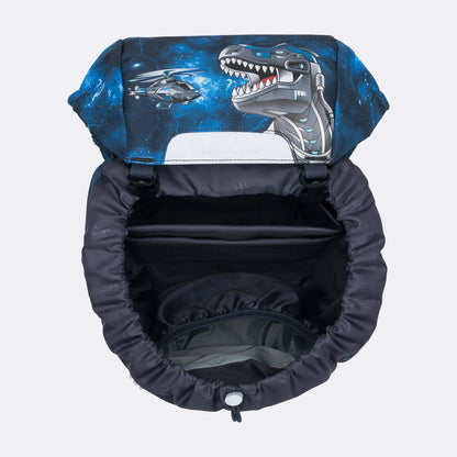 Ghiozdan, rucsac ergonomic Beckmann, set clasic 6 piese, Tech Rex